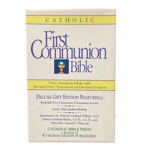 Catholic First Communion Bible Deluxe Gift Edition Holy Bible‎ Set
